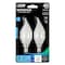 Feit Electric Feit Enhance CA10 (Flame Tip) E12 (Candelabra) Filament LED Bulb Daylight 40 Watt Equivalence 2 pk BPCFF40950CAFL2 - alternate 1